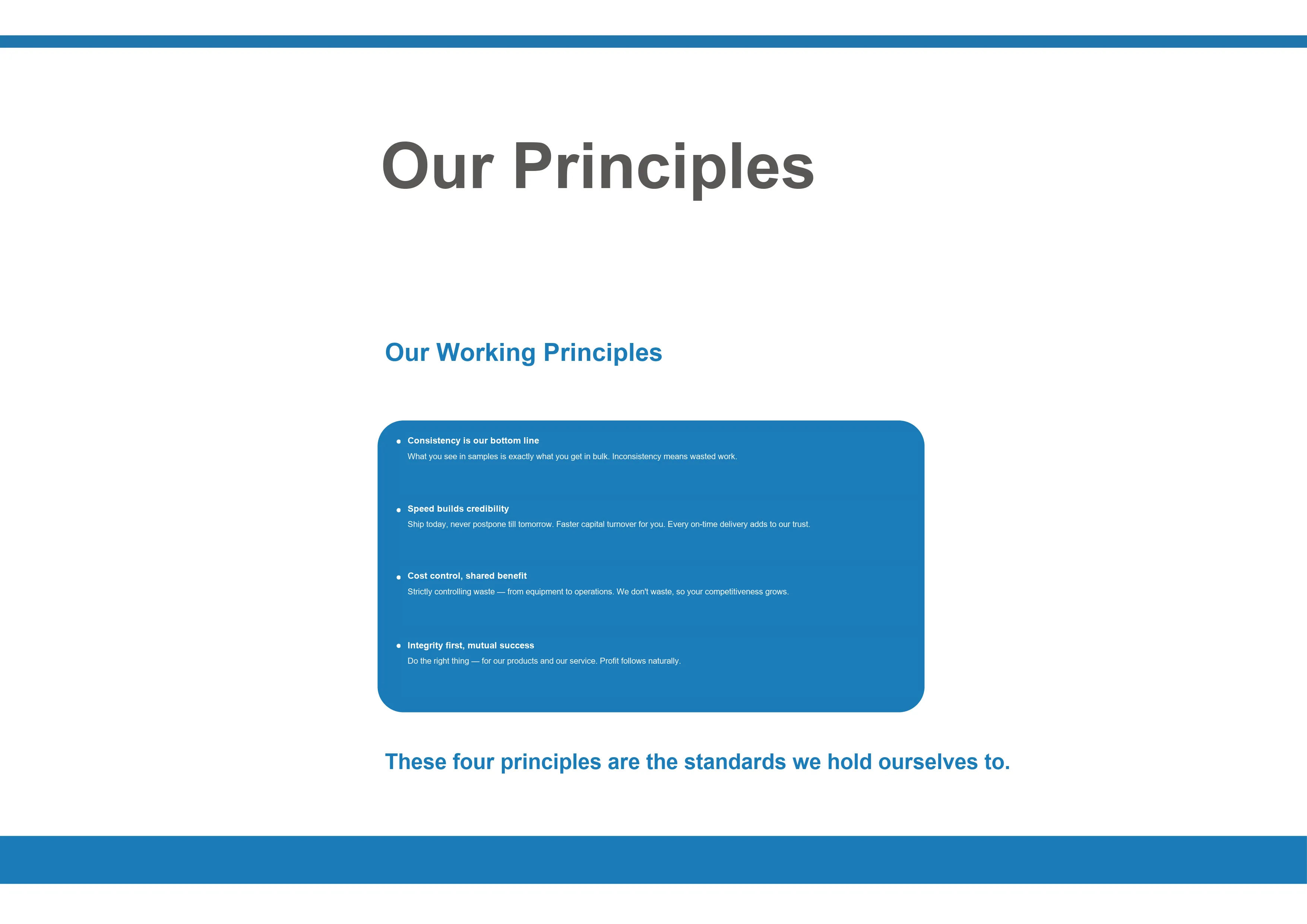 P04 Our Principles — FurnitureDirect company profile