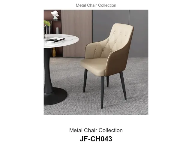 Metal Chair Collection · JF-CH043 · Metal Chairs – FurnitureDirect
