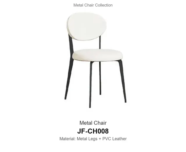 Metal Chair · JF-CH008 · Metal Chairs – FurnitureDirect