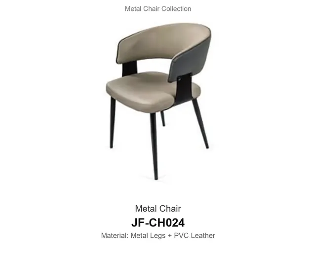 Metal Chair · JF-CH024 · Metal Chairs – FurnitureDirect