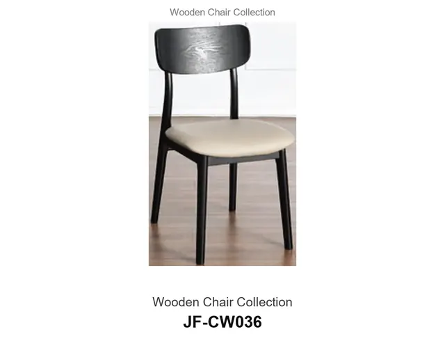 Wooden Chair Collection · JF-CW036 · Wooden Chairs – FurnitureDirect