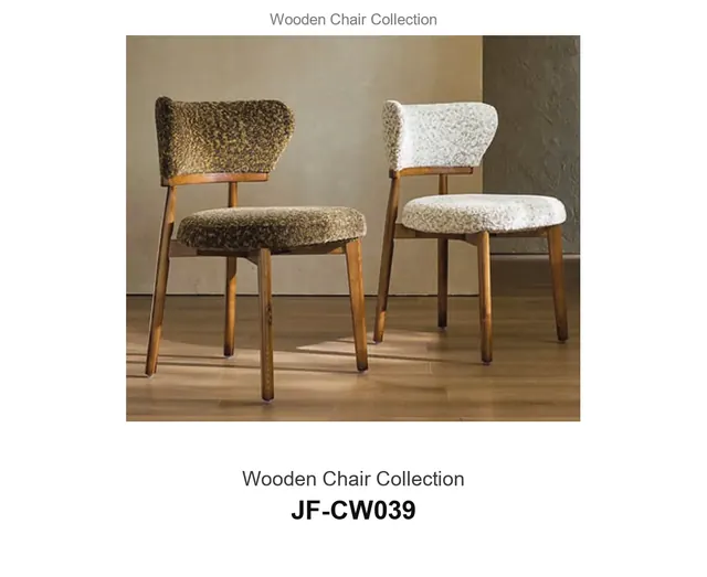 Wooden Chair Collection · JF-CW039 · Wooden Chairs – FurnitureDirect