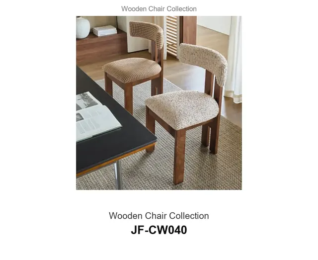 Wooden Chair Collection · JF-CW040 · Wooden Chairs – FurnitureDirect