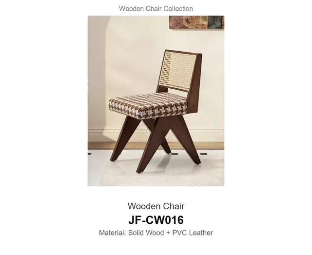 Wooden Chair · JF-CW016 · Wooden Chairs – FurnitureDirect