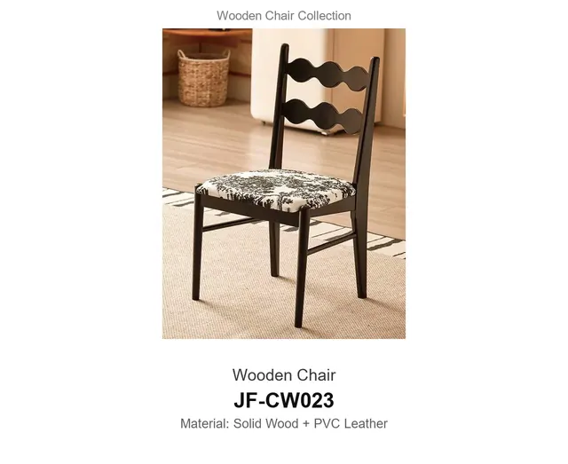 Wooden Chair · JF-CW023 · Wooden Chairs – FurnitureDirect