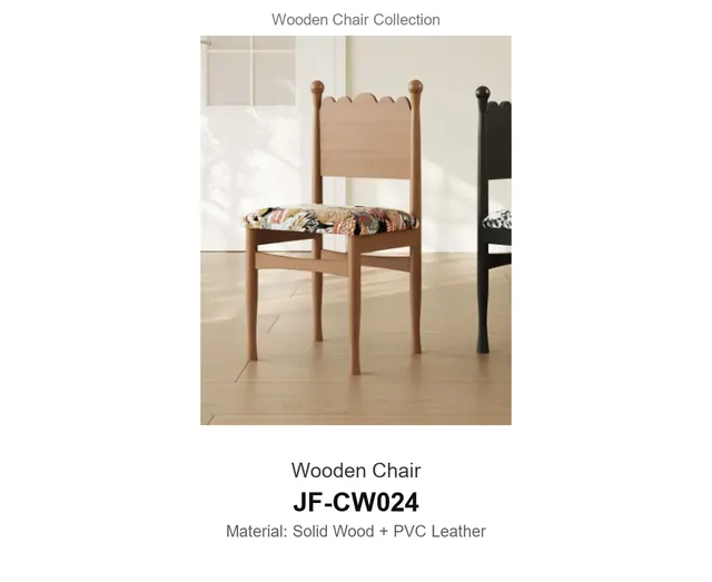 Wooden Chair · JF-CW024 · Wooden Chairs – FurnitureDirect