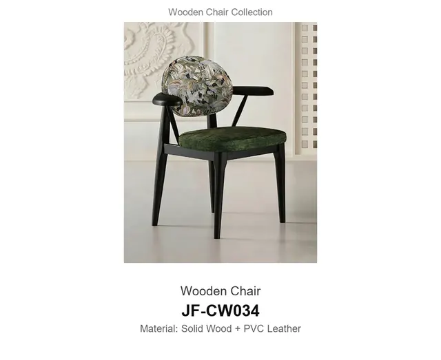 Wooden Chair · JF-CW034 · Wooden Chairs – FurnitureDirect