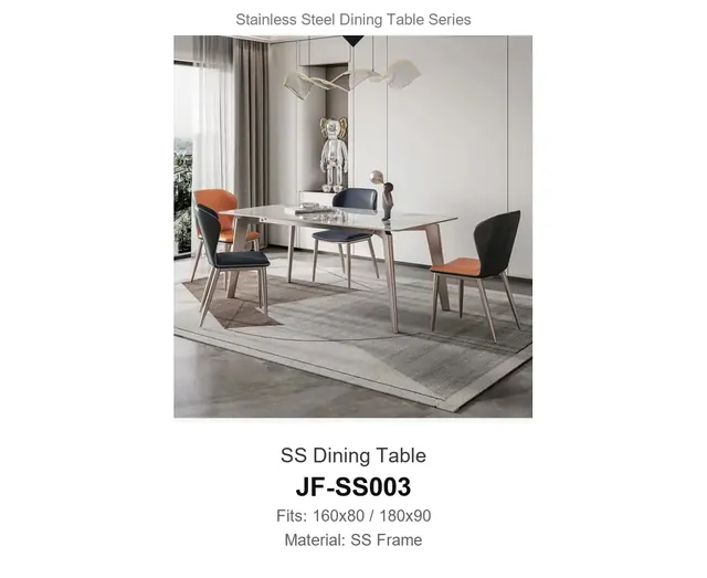 SS Dining Table · JF-SS003 · Dining Table Frames – FurnitureDirect