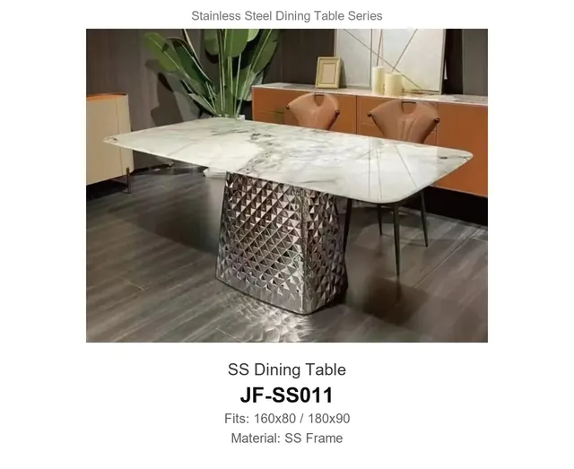 SS Dining Table · JF-SS011 · Dining Table Frames – FurnitureDirect