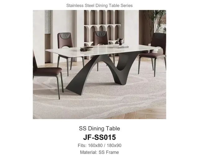 SS Dining Table · JF-SS015 · Dining Table Frames – FurnitureDirect