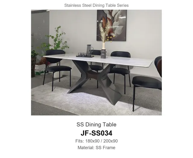 SS Dining Table · JF-SS034 · Dining Table Frames – FurnitureDirect