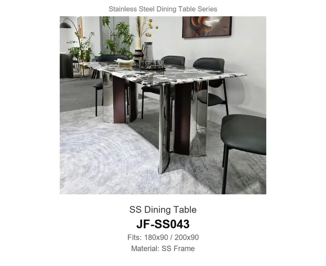SS Dining Table · JF-SS043 · Dining Table Frames – FurnitureDirect