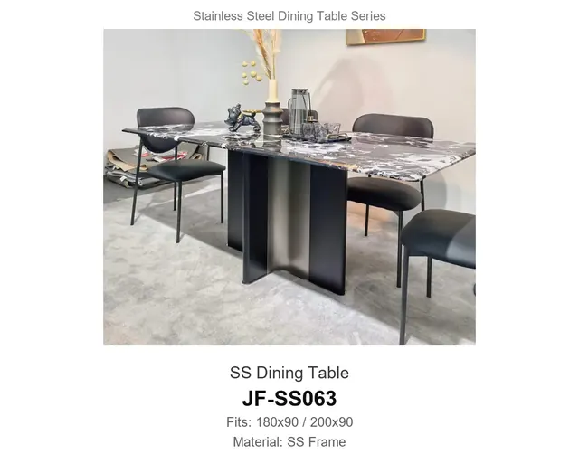 SS Dining Table · JF-SS063 · Dining Table Frames – FurnitureDirect