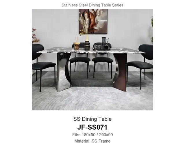 SS Dining Table · JF-SS071 · Dining Table Frames – FurnitureDirect