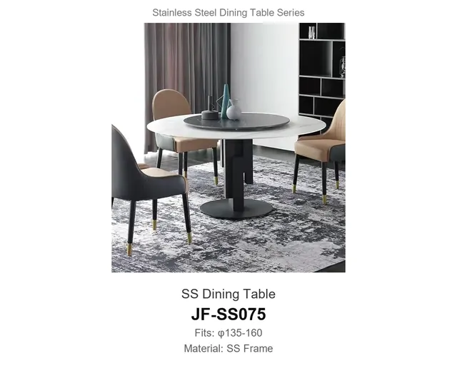 SS Dining Table · JF-SS075 · Dining Table Frames – FurnitureDirect