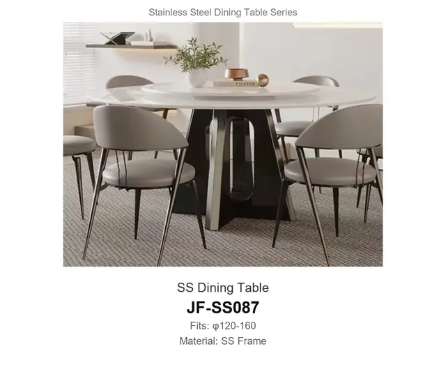 SS Dining Table · JF-SS087 · Dining Table Frames – FurnitureDirect