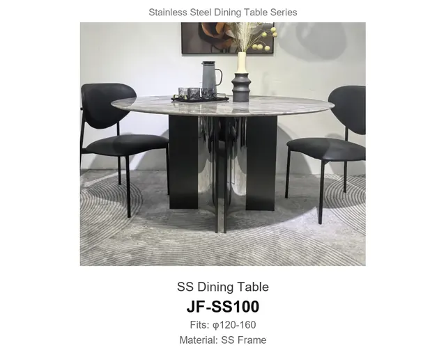 SS Dining Table · JF-SS100 · Dining Table Frames – FurnitureDirect