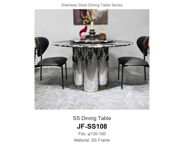 SS Dining Table · JF-SS108 · Dining Table Frames – FurnitureDirect