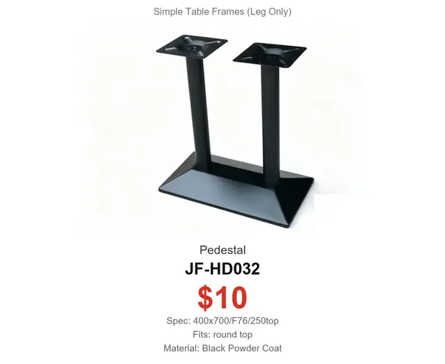 Pedestal · JF-HD032 · Simple Table Frames – FurnitureDirect