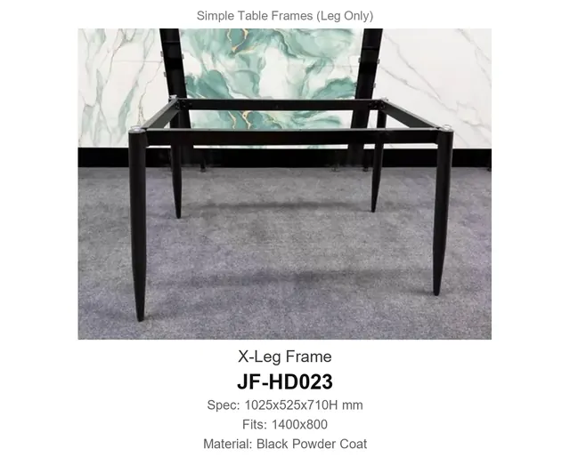 X Leg Frame · JF-HD023 · Simple Table Frames – FurnitureDirect