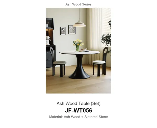Ash Wood Table Set · JF-WT056 · Ash Wood Series – FurnitureDirect