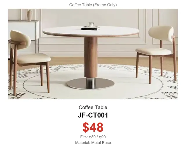 Coffee Table · JF-CT001 · Coffee Table Collection – FurnitureDirect