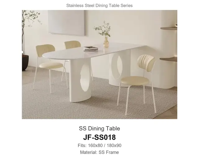 SS Dining Table · JF-SS018 · Metal Table Series – FurnitureDirect