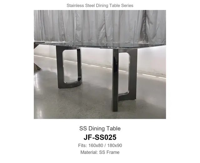 SS Dining Table · JF-SS025 · Metal Table Series – FurnitureDirect