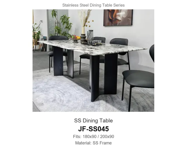 SS Dining Table · JF-SS045 · Metal Table Series – FurnitureDirect