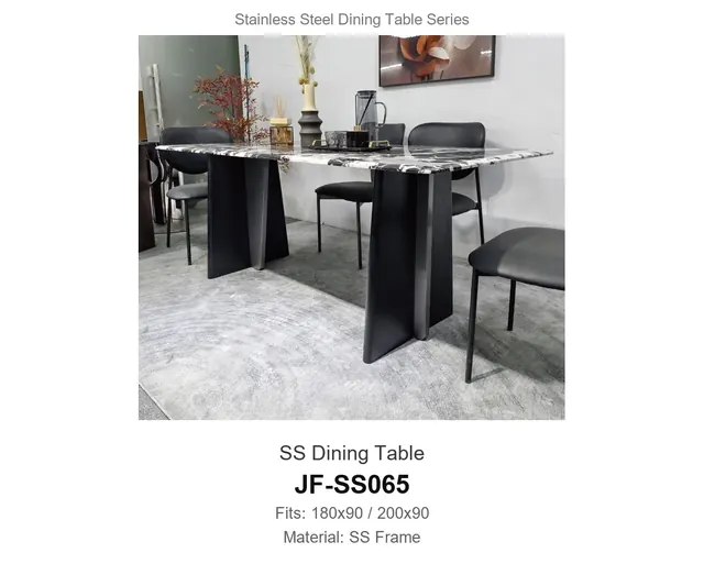 SS Dining Table · JF-SS065 · Metal Table Series – FurnitureDirect