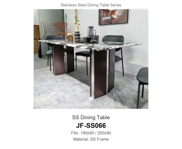 SS Dining Table · JF-SS066 · Metal Table Series – FurnitureDirect