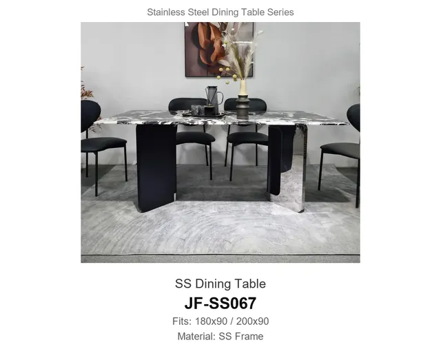 SS Dining Table · JF-SS067 · Metal Table Series – FurnitureDirect