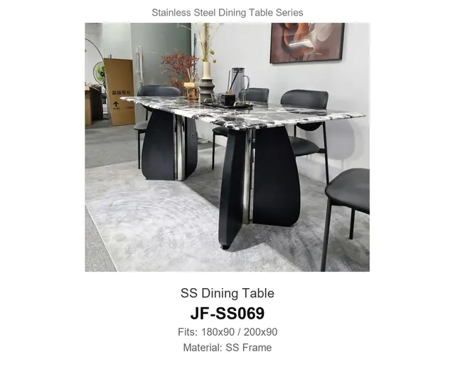 SS Dining Table · JF-SS069 · Metal Table Series – FurnitureDirect