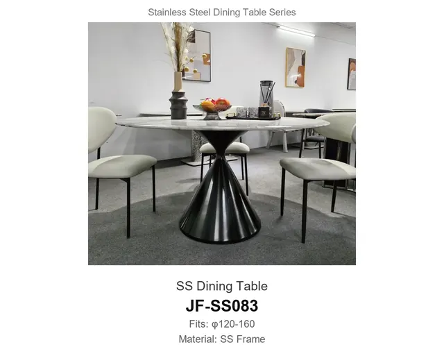 SS Dining Table · JF-SS083 · Metal Table Series – FurnitureDirect