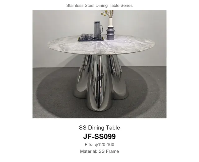 SS Dining Table · JF-SS099 · Metal Table Series – FurnitureDirect